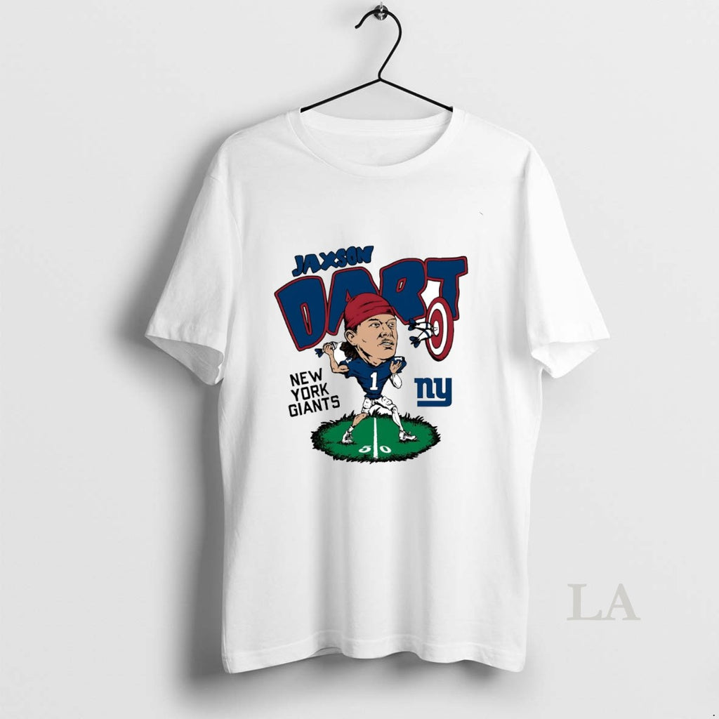 Original Jaxson Dart Caricature Big Head New York Giants