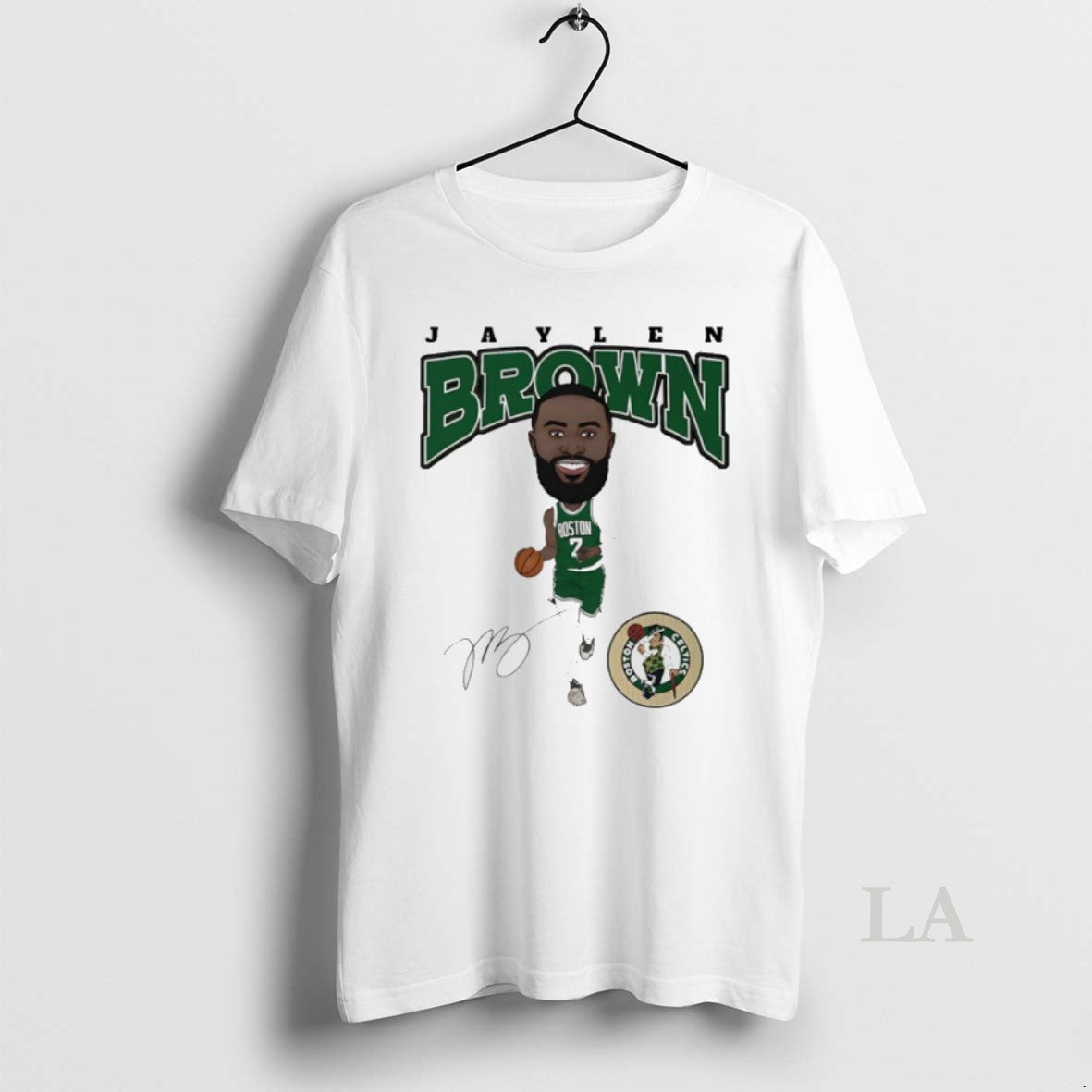 Original Jaylen Brown Boston Celtics Basketball Signature Caricature