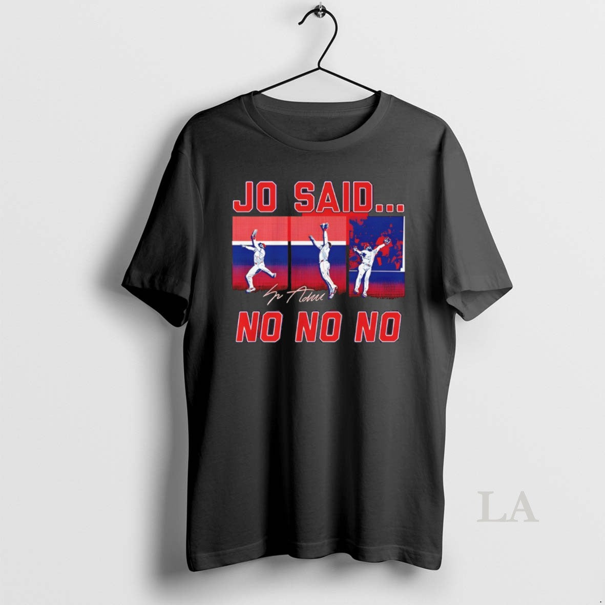 Original Jo Adell Los Angeles Angels Mlb Basketball Jo Said No No No Signature