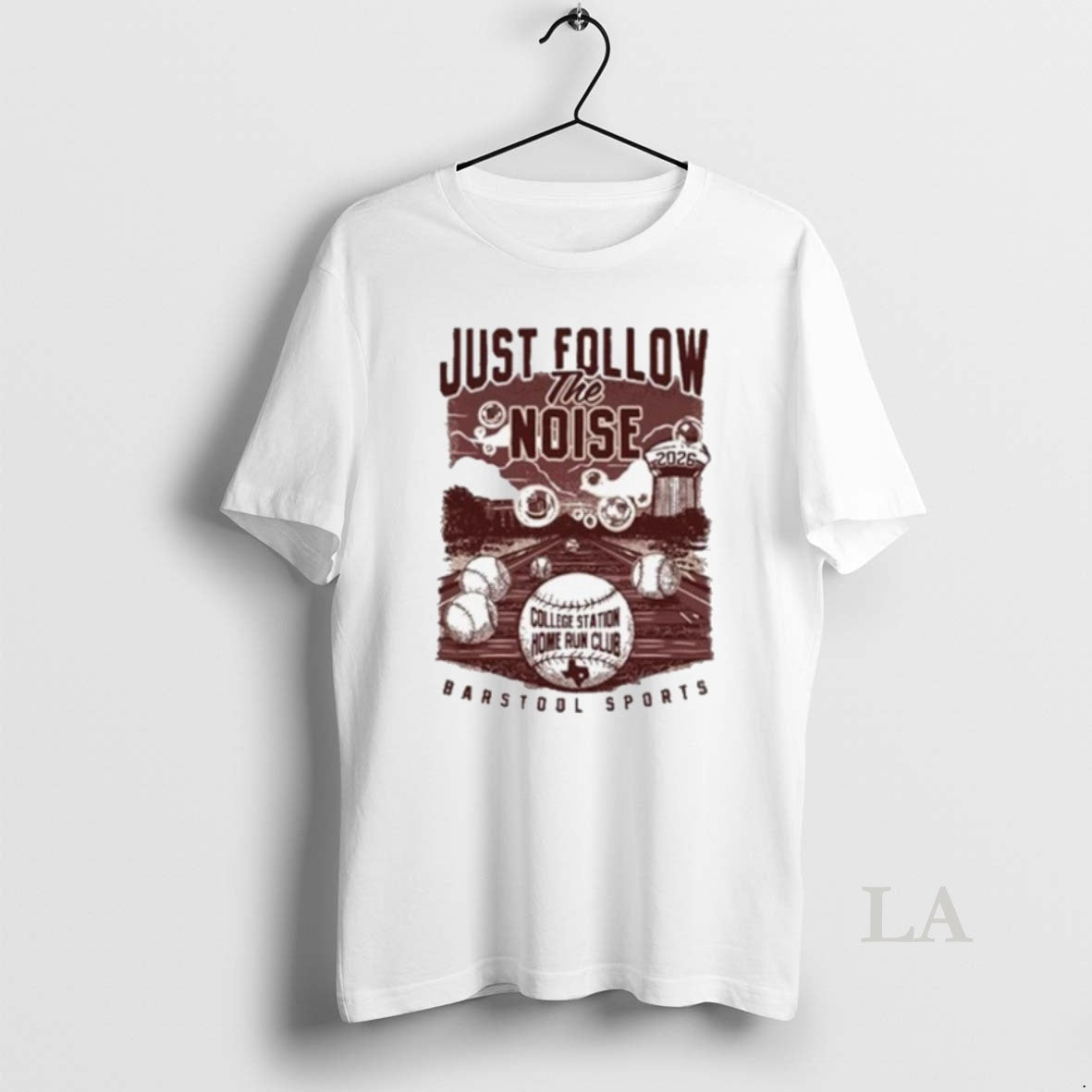 Original Just Follow The Noise Barstool Sports College Station Home Run Club Tour 2026