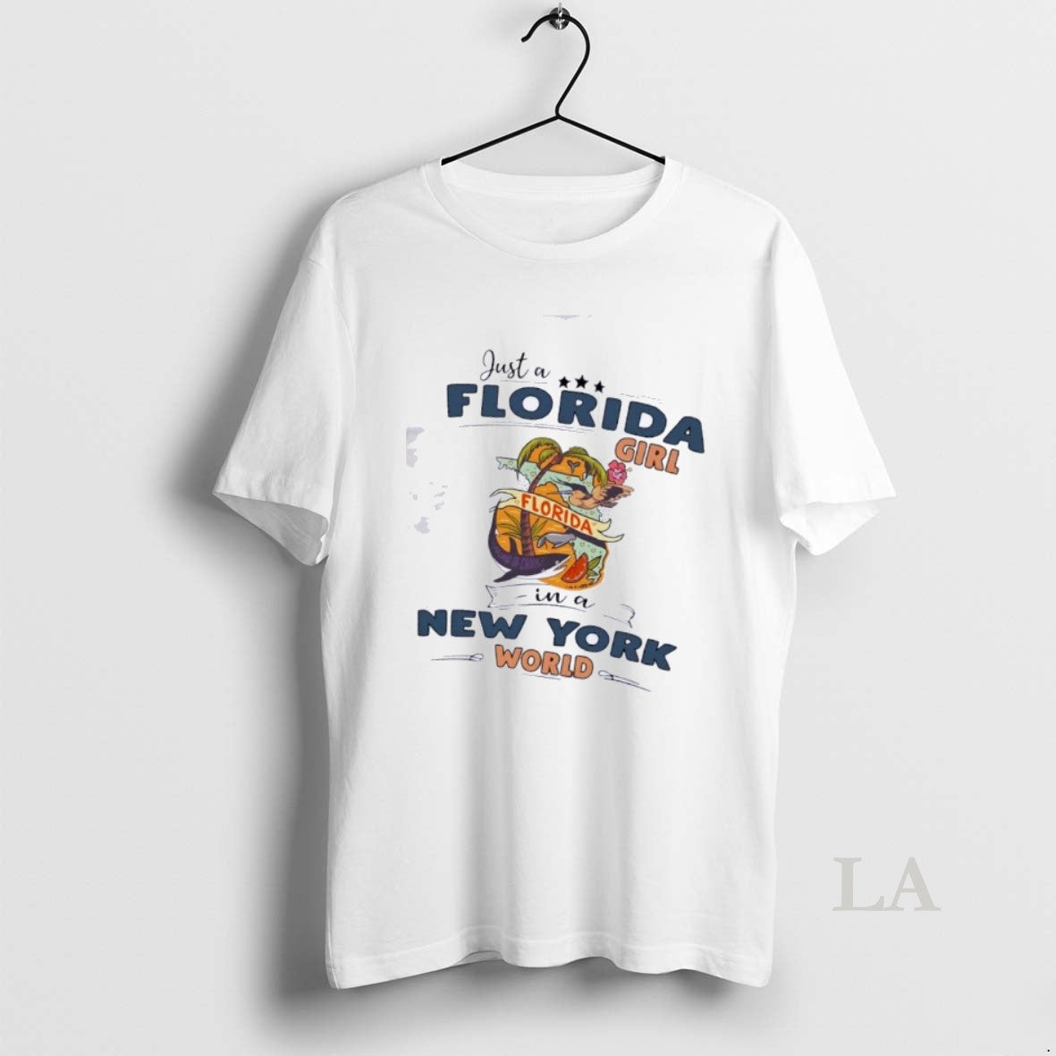 Original Just A Florida Girl In A New York World Map