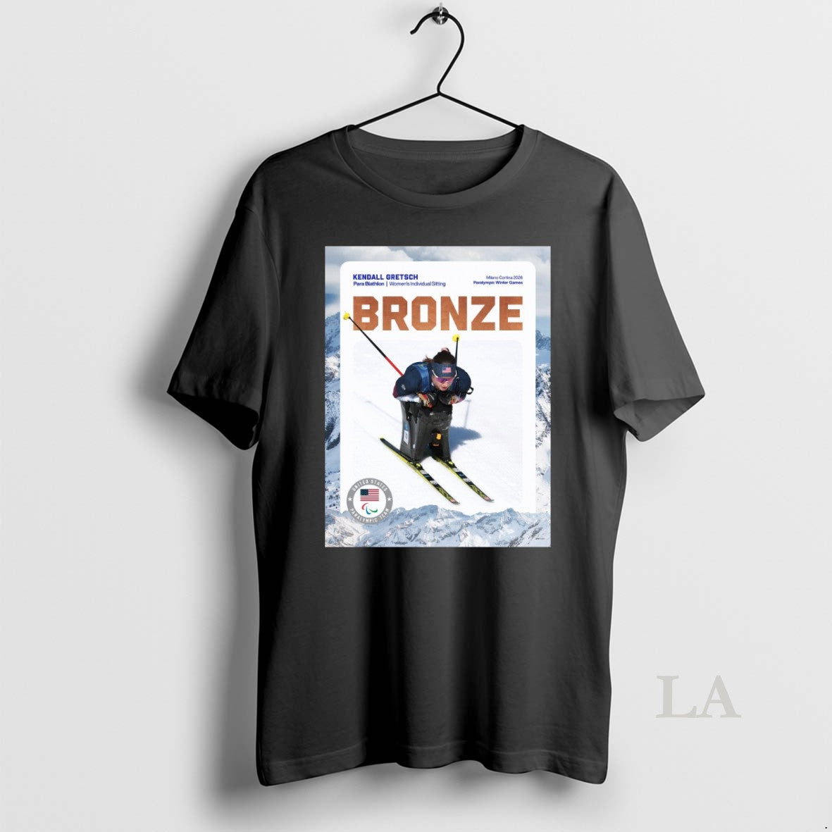 Original Kendall Gretsch Para Biathlon Womens Individual Sitting Paralympic Winter Games Bronze Medal