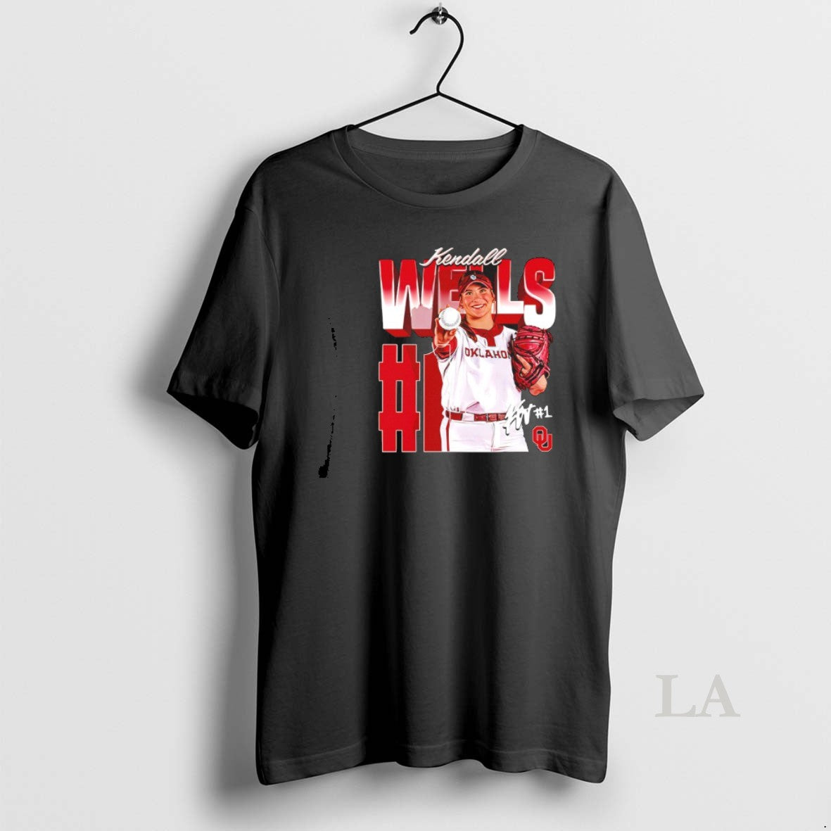 Original Kendall Wells 1 Oklahoma Sooners Softball Graphic