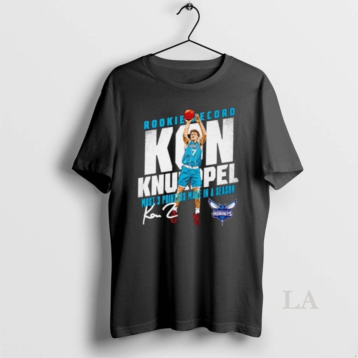 Original Kon Knueppel Charlotte Hornets Rookie Three Point Record