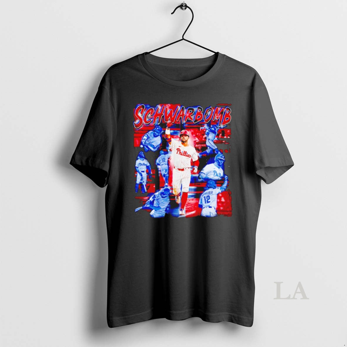 Original Kyle Schwarber Schwarbomb Philadelphia Phillies Baseball Graphic Vintage
