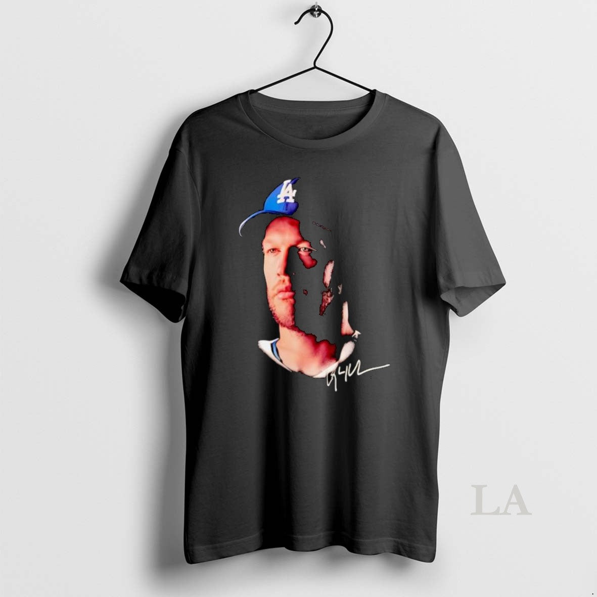 Original Los Angeles Dodgers Clayton Kershaw Portrait Blue Baseball Cap