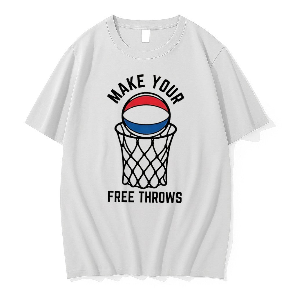 Original Make Your Free Throws Graphic Tee Tshirts Jpg