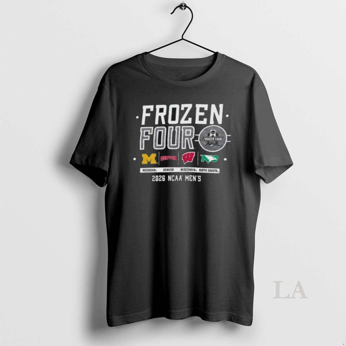 Original Mens Frozen Four 2026 4 Teams Michigan Denver Wisconsin North Dakota