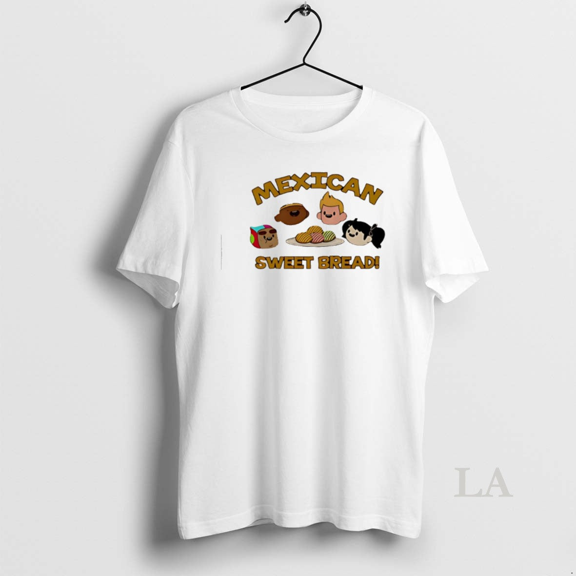 Original Mexican Sweet Bread Characters And Conchas Plate