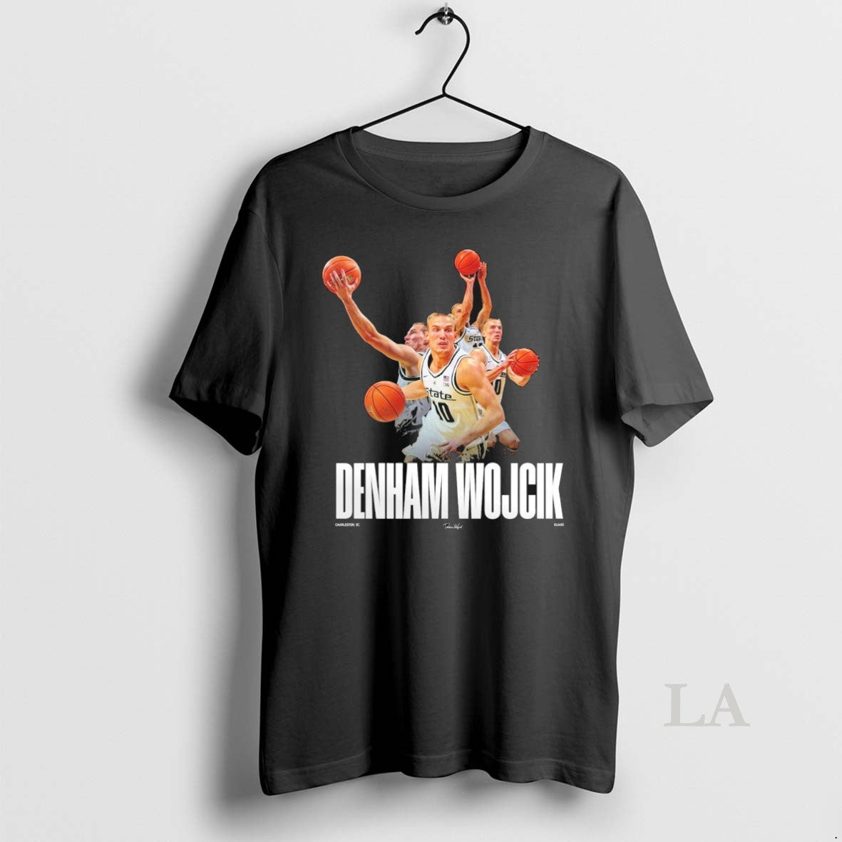 Original Michigan State Mens Basketball Denham Wojcik Signature Charleston Sc Guard