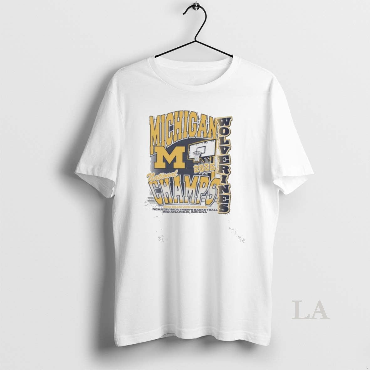 Original Michigan Wolverines Mens Basketball National Champions Graphic 2026
