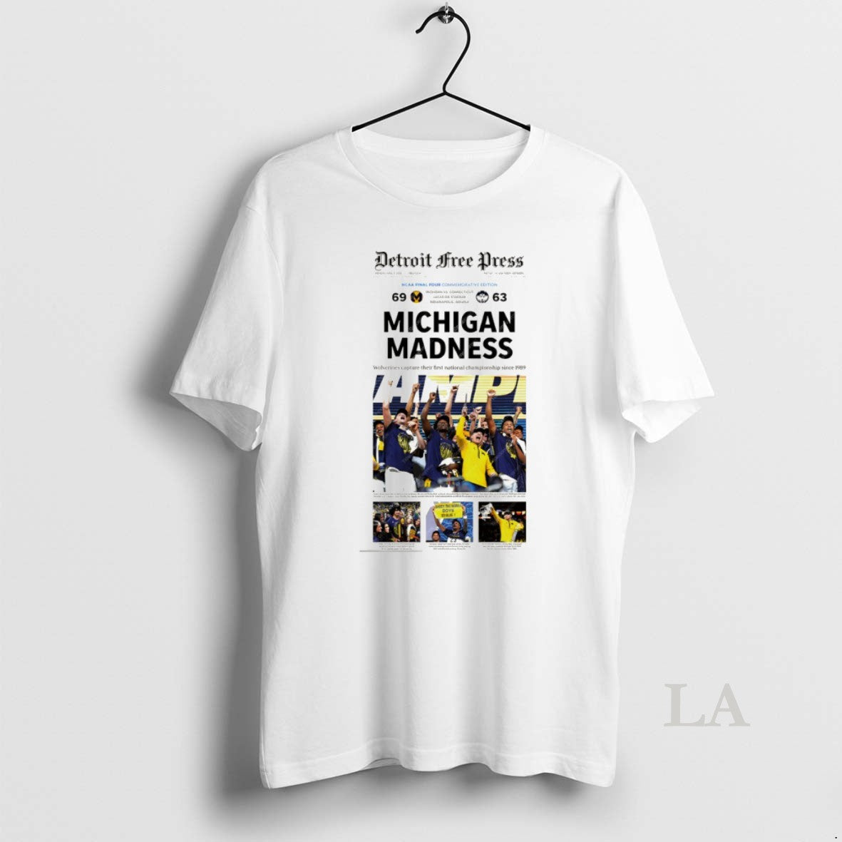 Original Michigan Wolverines Ncaa Championship March Madness Celebration Newspaper 2026