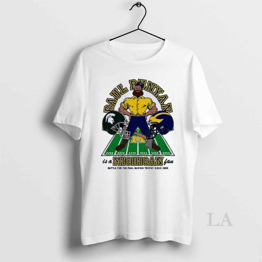 Original Michigan Wolverines Vs Michigan State Paul Bunyan Is A Michigan Fan