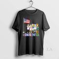 Original Minnesota City Sports Mascot Front Of An American Flag