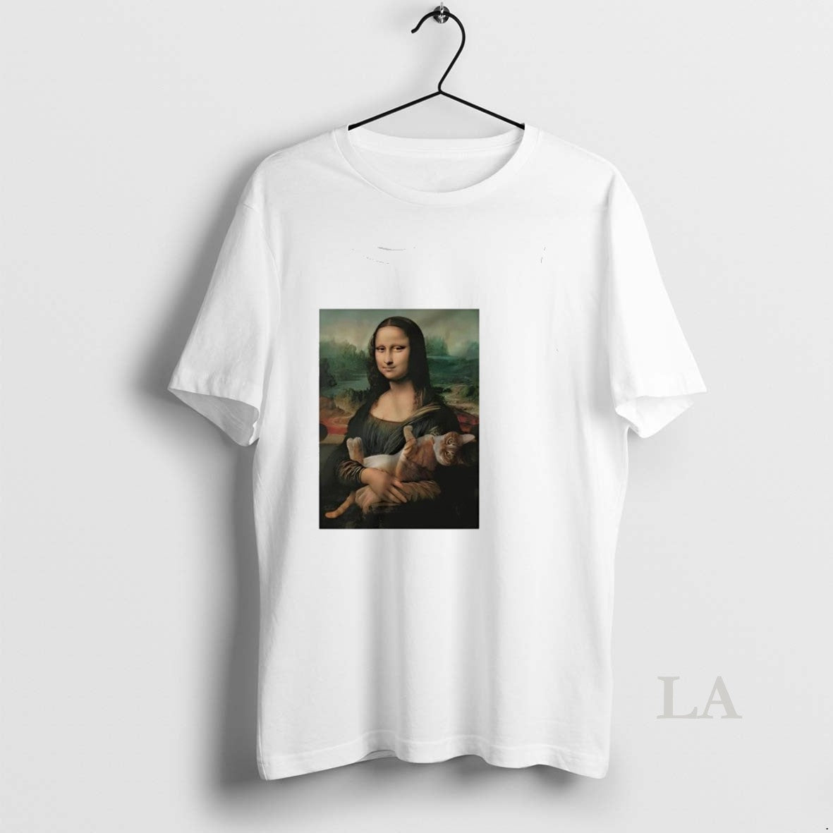 Original Mona Lisa Holding Cat Meme Funny