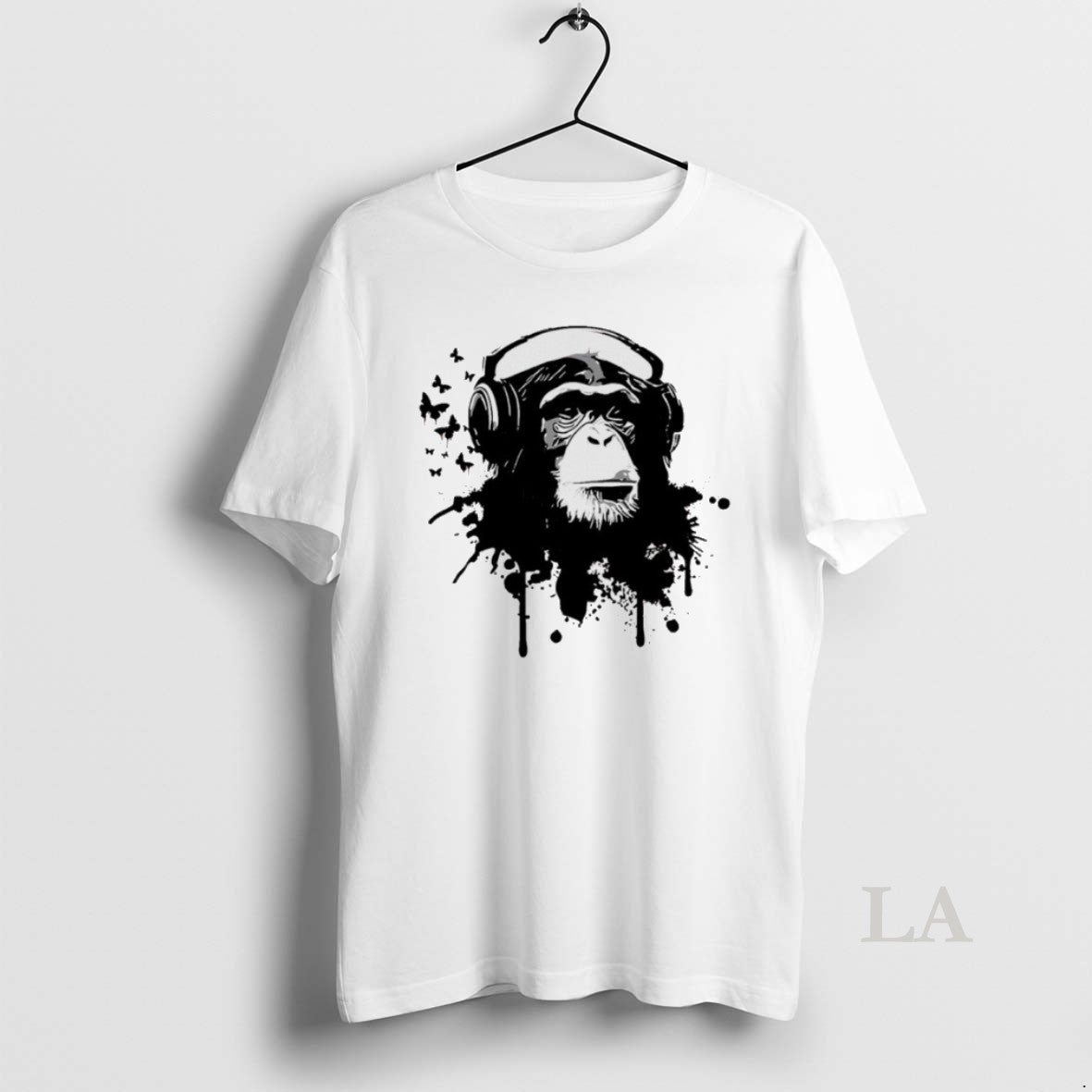 Original Monkey With Headphones Art