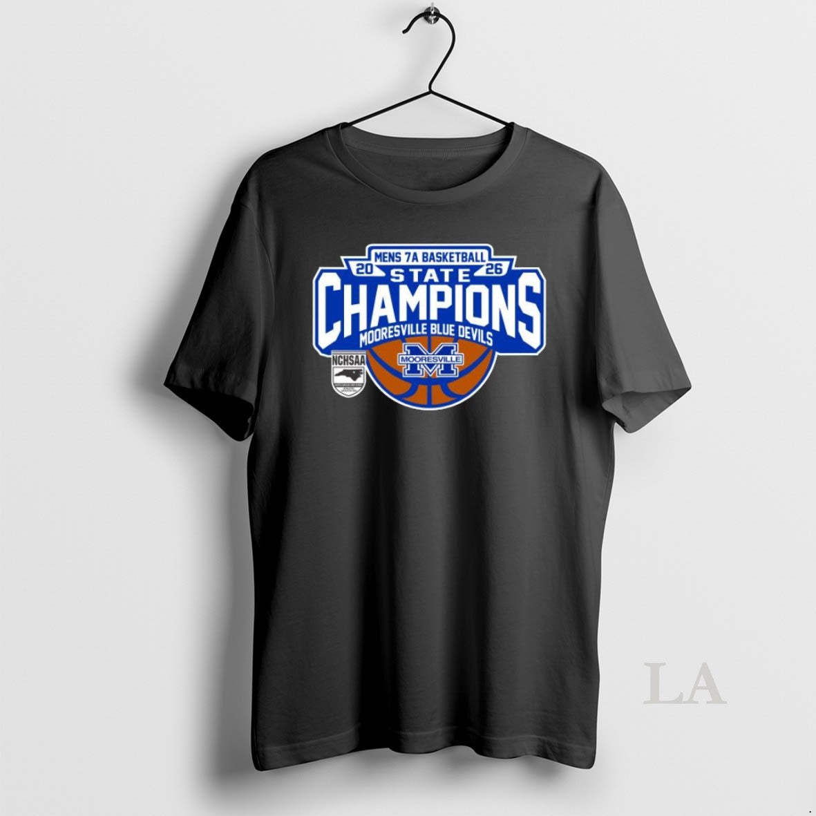 Original Mooresville Blue Devils 2026 Mens 7a Basketball State Champions Long Sleve