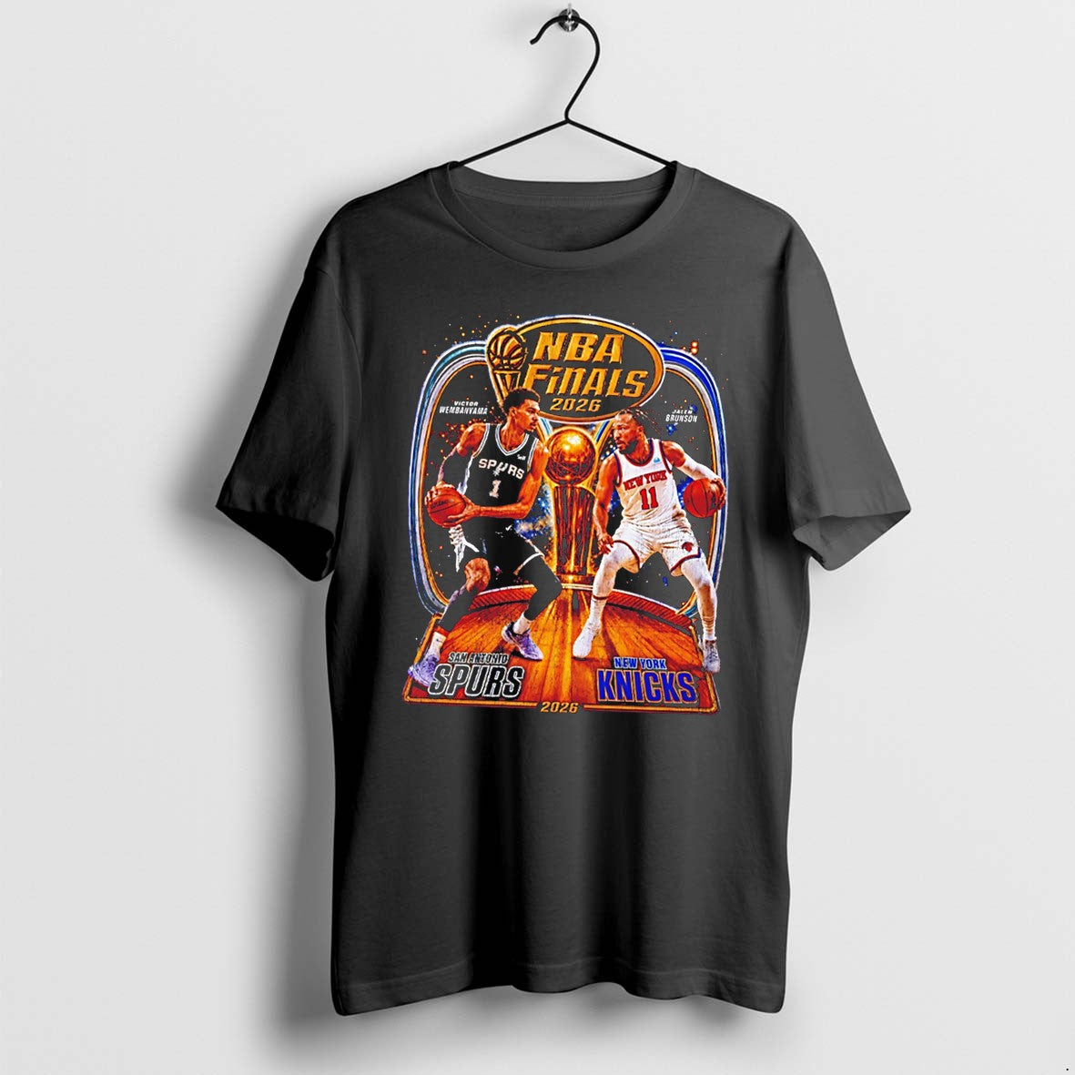 Original Nba Finals 2026 San Antonio Spurs Vs New York Knicks Graphic Tee Tshirts