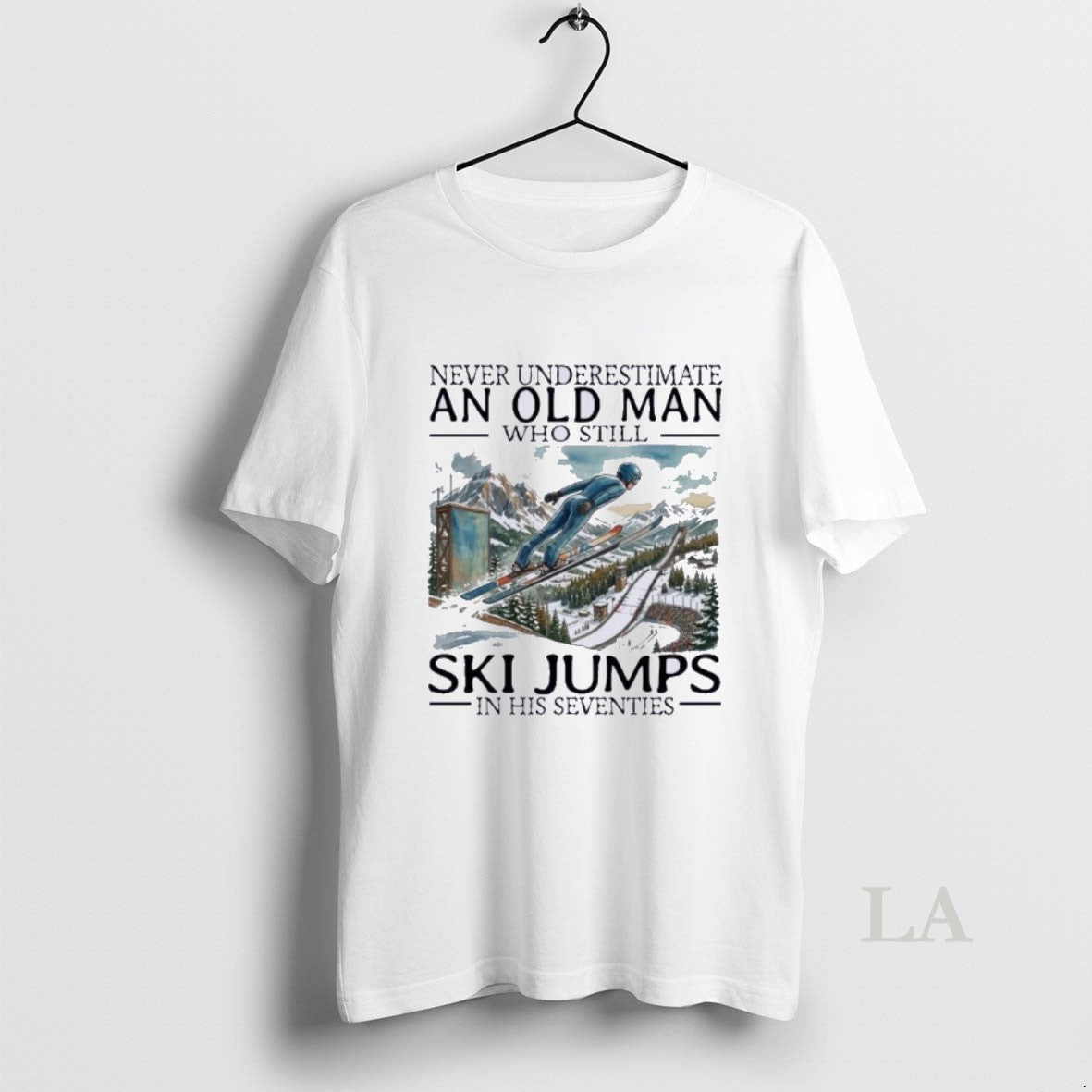 Original Never Underestimate An Old Man Who Still Ski Jumps In His Seventies