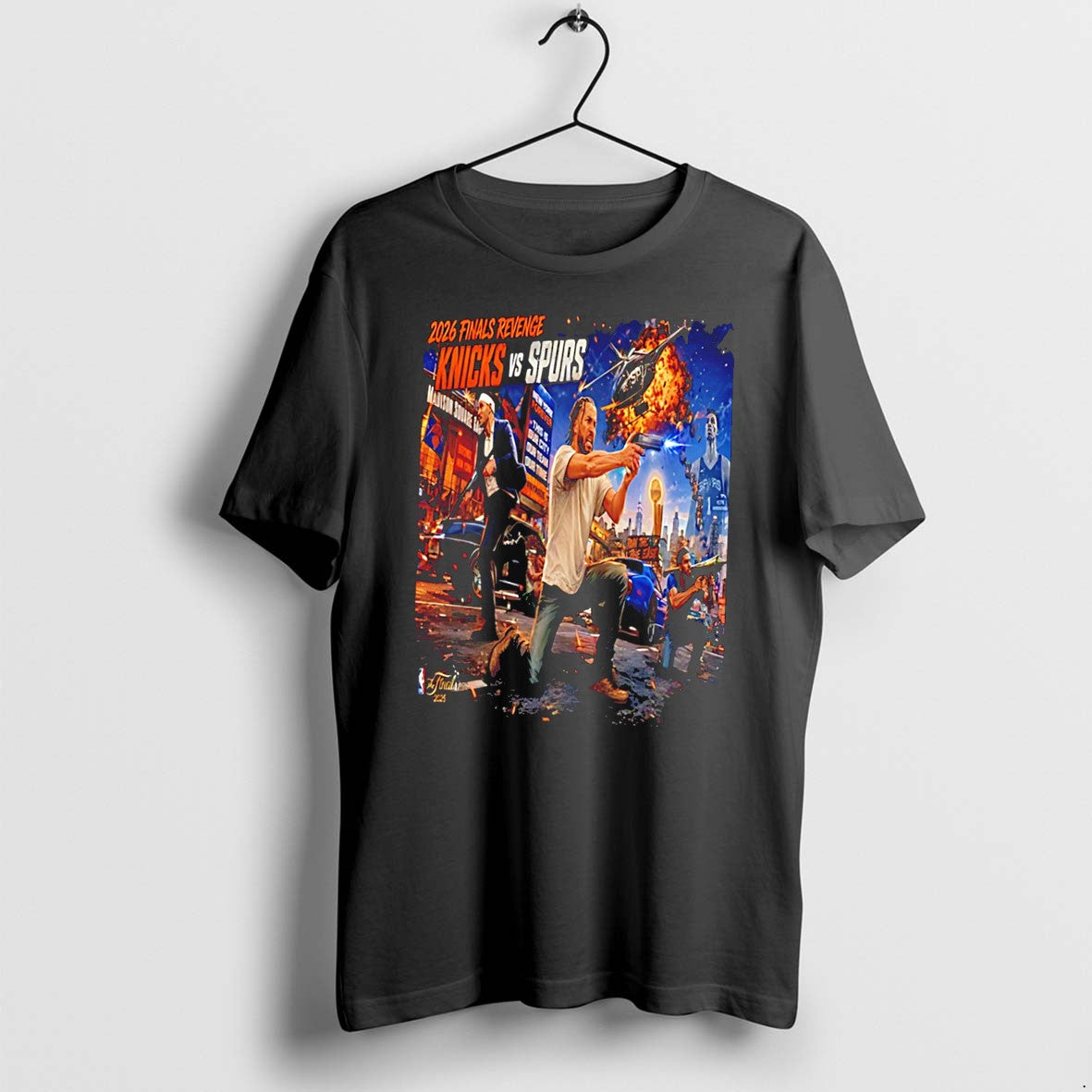 Original New York Knicks 2026 Finals Revenge Knicks Vs Spurs Graphic Tee Tshirts