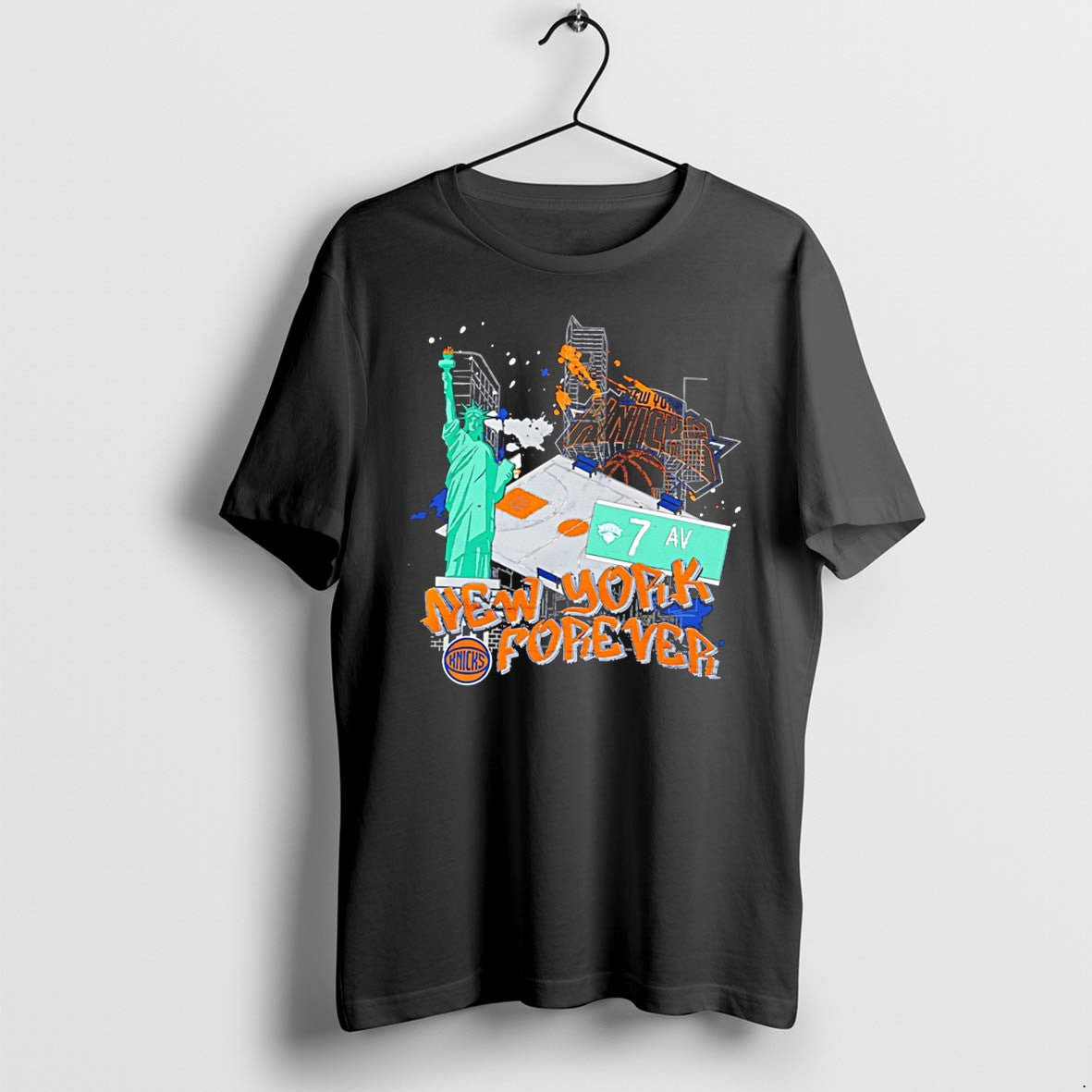 Original New York Knicks Forever Stadium Hometown City Center Graphic Tee Tshirts