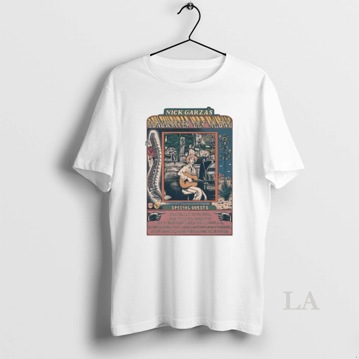 Original Nick Garzas Songwriter Get Along Tx Mar 14 2026 Shirts