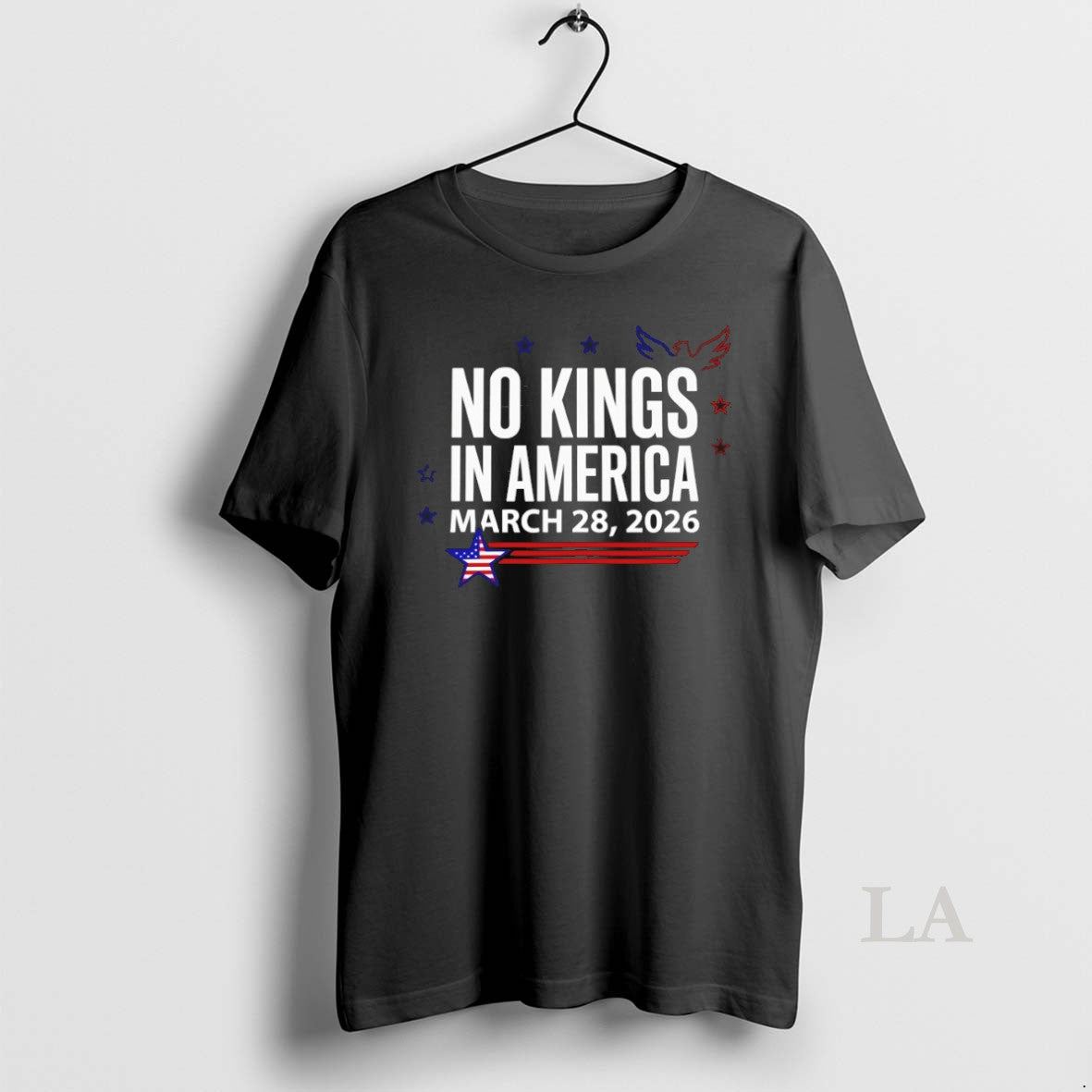Original No Kings In America March 28 2026 American Flag