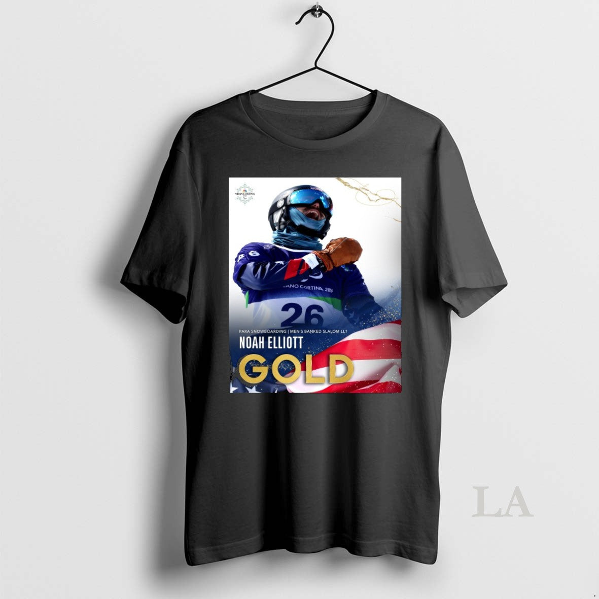 Original Noah Elliott Para Snowboarding Mens Banked Slalom Ll1 Gold Medal