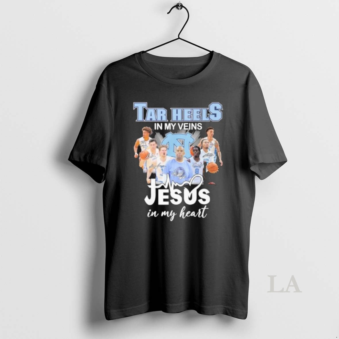 Original North Carolina Tar Heels Basketball In My Veins Jesus In My Heart