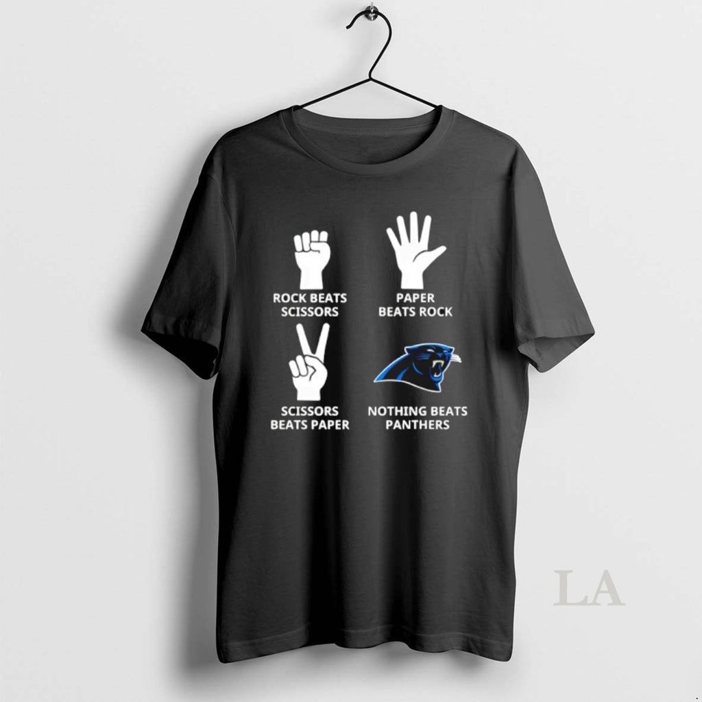 Original Nothing Beats Carolina Panthers Rock Beats Scissors Paper Beats Rock