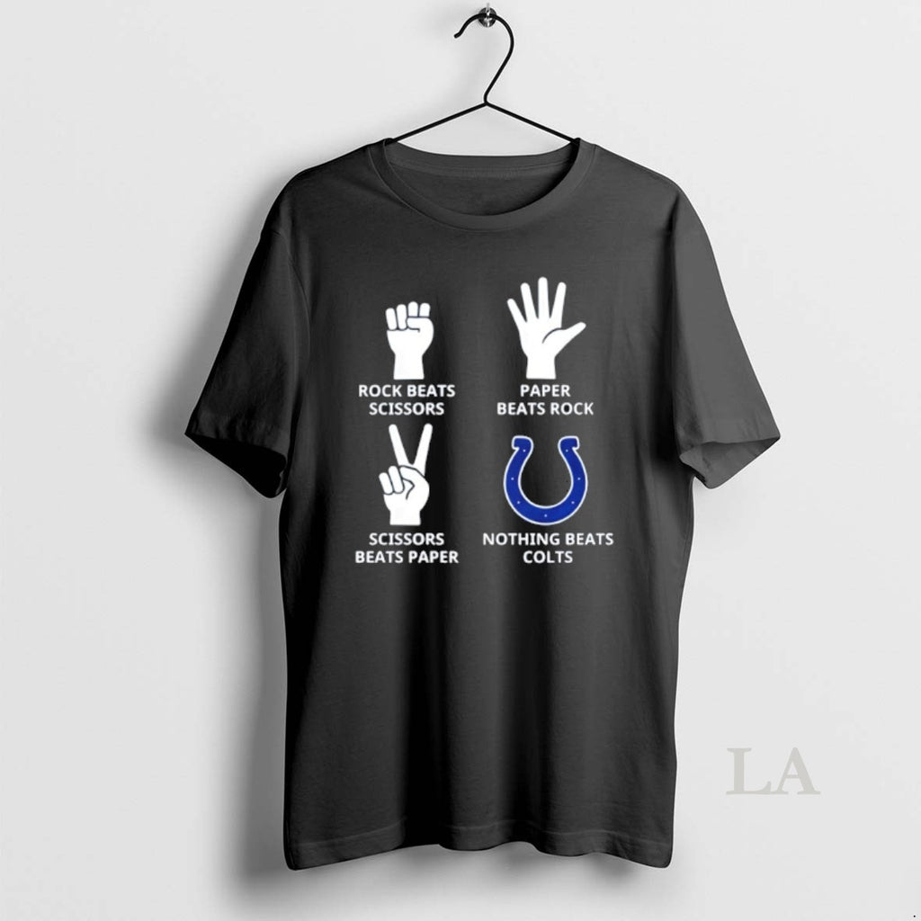 Original Nothing Beats Indianapolis Colts Rock Beats Scissors Paper Beats Rock