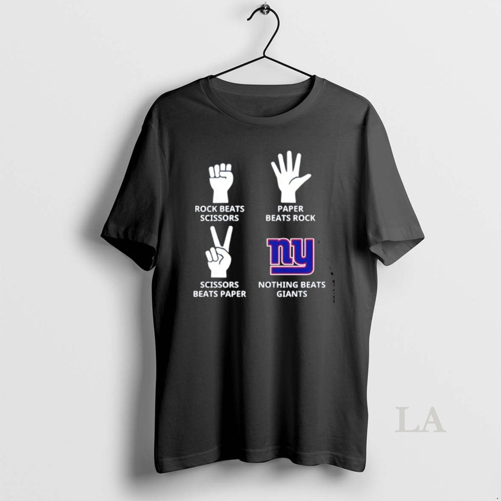 Original Nothing Beats New York Giants Rock Beats Scissors Paper Beats Rock