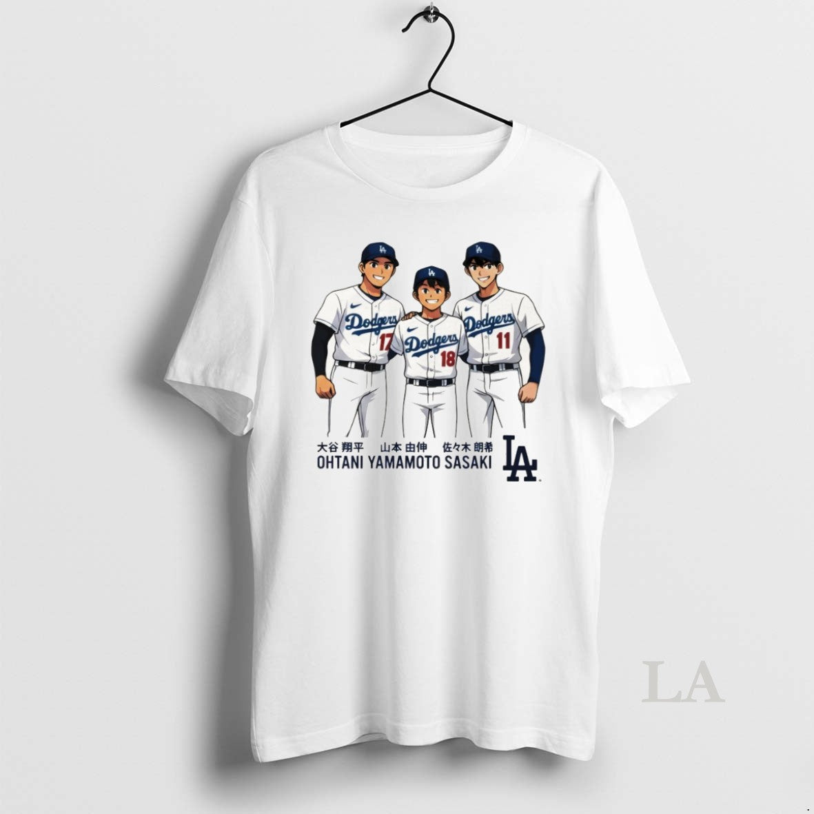 Original Ohtani Yamamoto Sasaki Anime Los Angeles Dodger World Famous Japanese Baseball