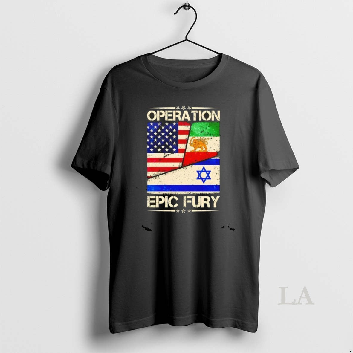 Original Operation Epic Fury Flag America Iran And Israel