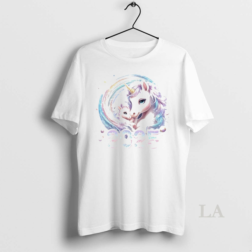 Original Pastel Mother And Baby Unicorn 2025 Magic Christmas White