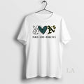 Original Peace Love Athletics Oakland Baseball Fan Graphic
