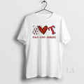 Original Peace Love Rangers Texas Baseball Hand Heart Graphics