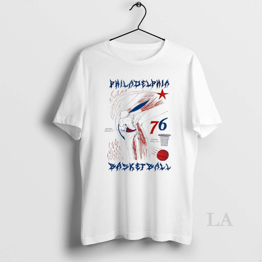 Original Philadelphia 76ers Basketball Lateral Meniscus Medial Meniscus