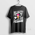 Original Philadelphia Phillies Baseball Ice Cream Cone Hearts