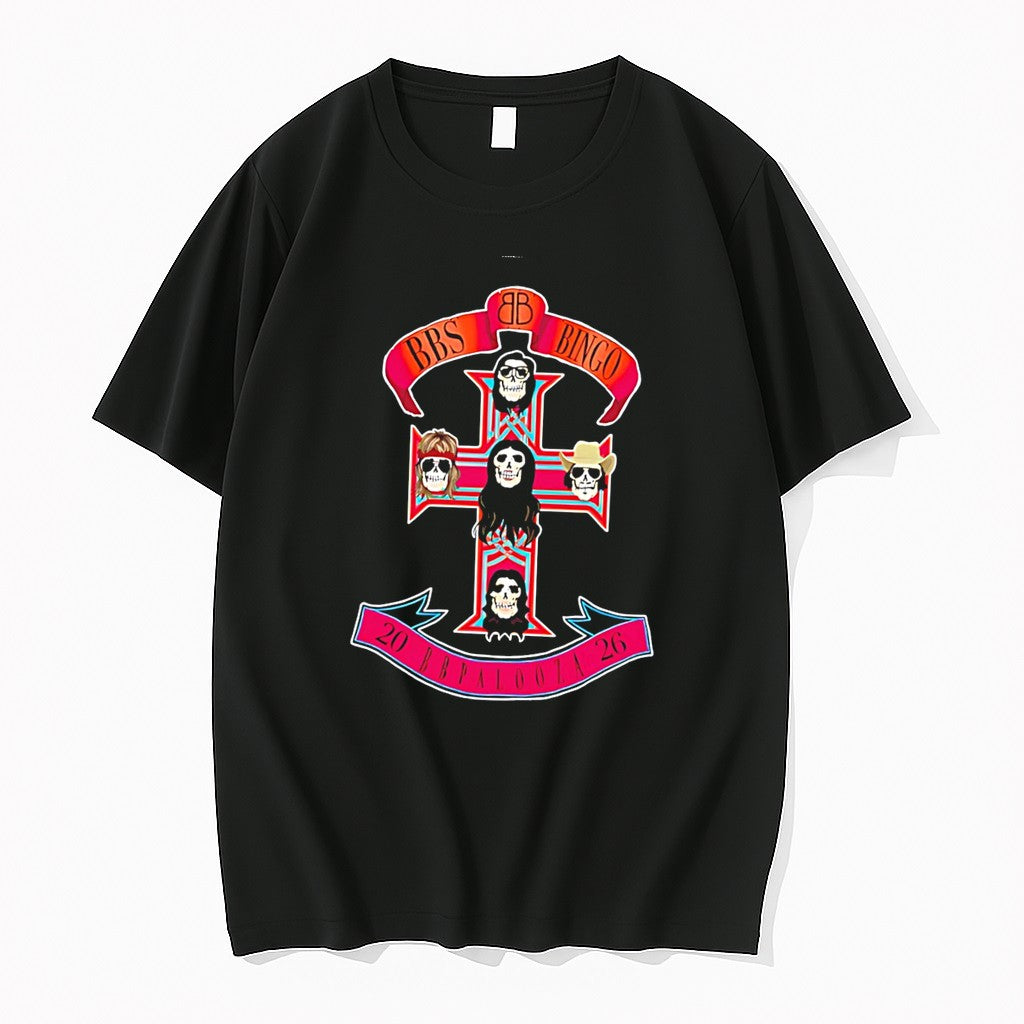 Original Philadelphia Phillies Guns N Roses Bbs Bingo 2026 Bbpalooza Graphic Tee Tshirts