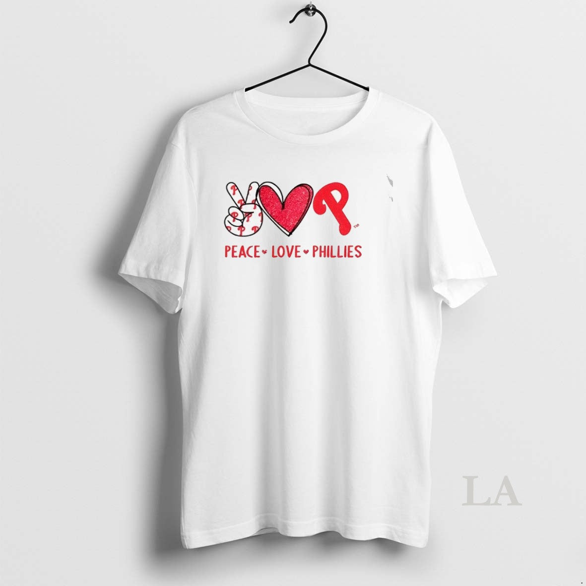 Original Philadelphia Phillies Baseball Peace Love Phillies Logo