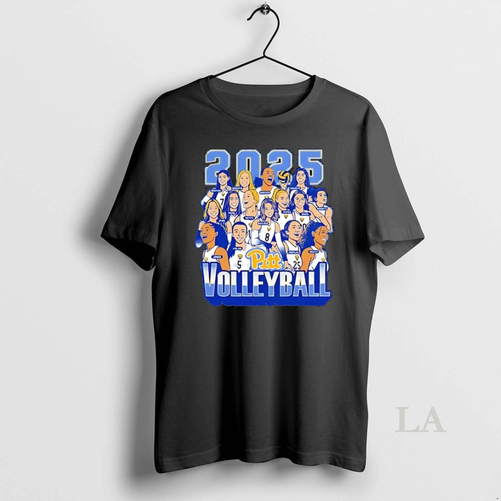 Original Pittsburgh Panthers Volleyball Caricature 2025