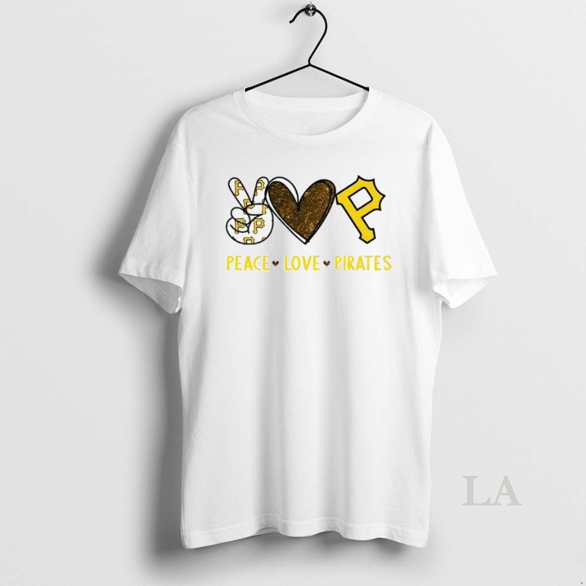 Original Pittsburgh Pirates Football Peace Love Pirates Logo