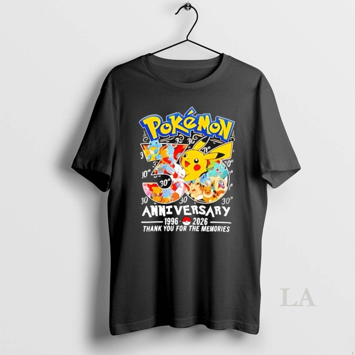 Original Pokemon 30th Anniversary 1996 2026 Thank You For The Memories Graphic