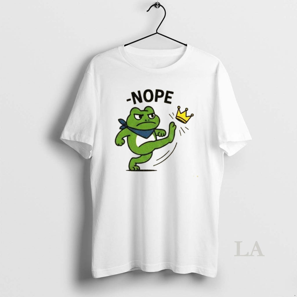 Original Portland Frog No Kings In America Funny Political Meme