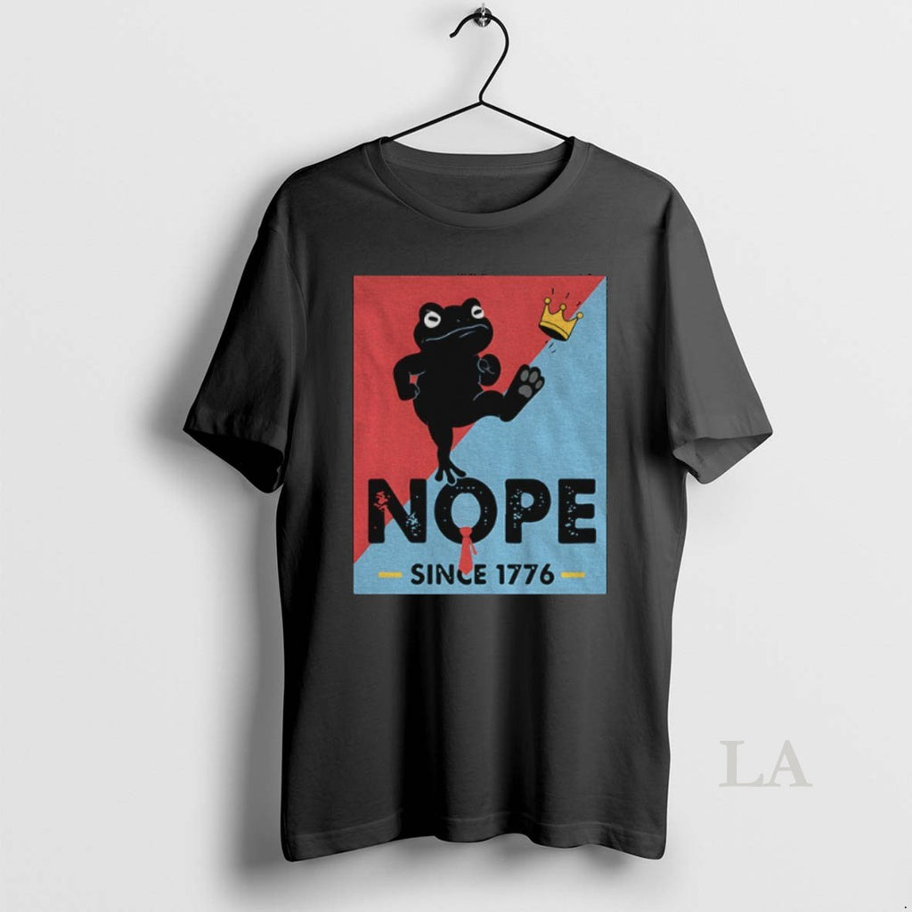 Original Portland Frog Nope Since 1776 No Kings In America 4th July Political