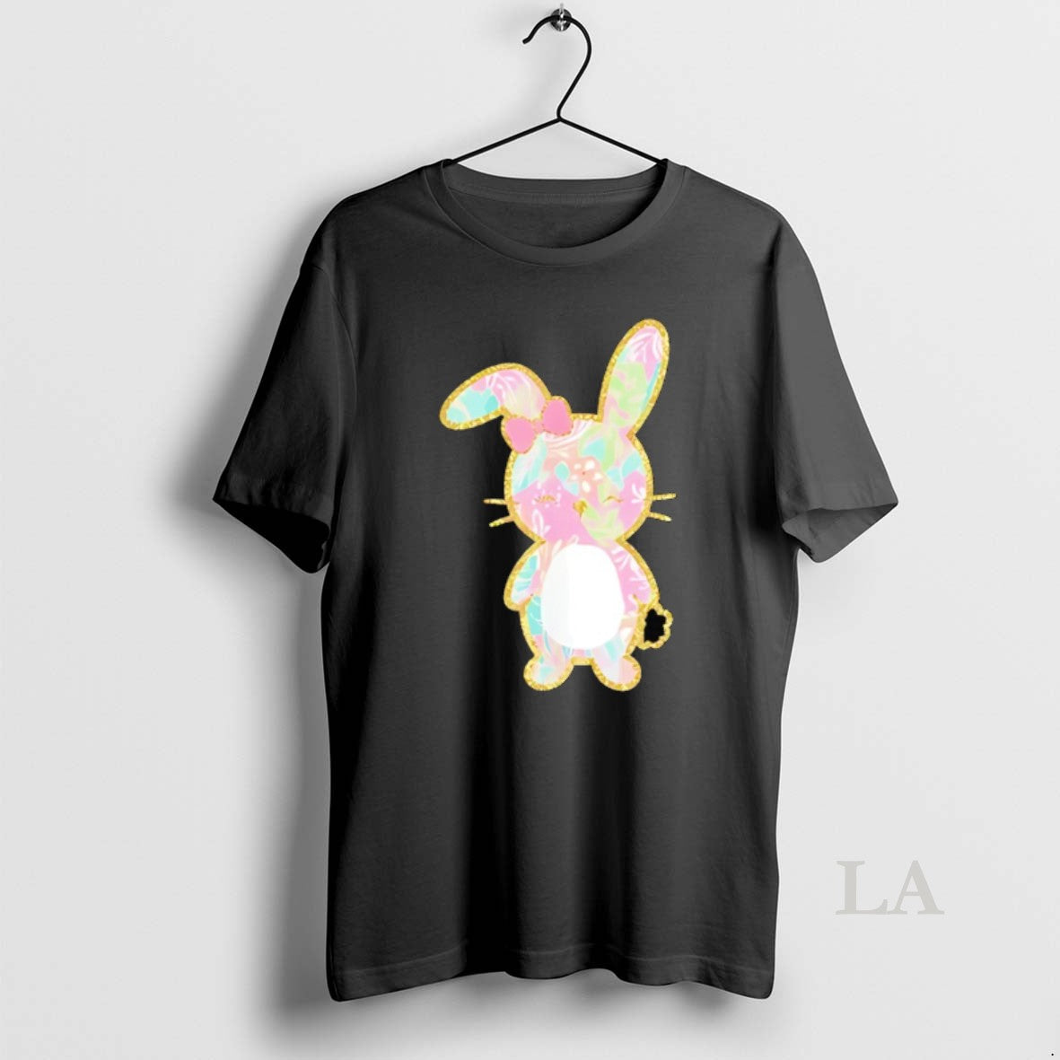Original Preppy Bunny Pastel Palm Beach Easter Aesthetic