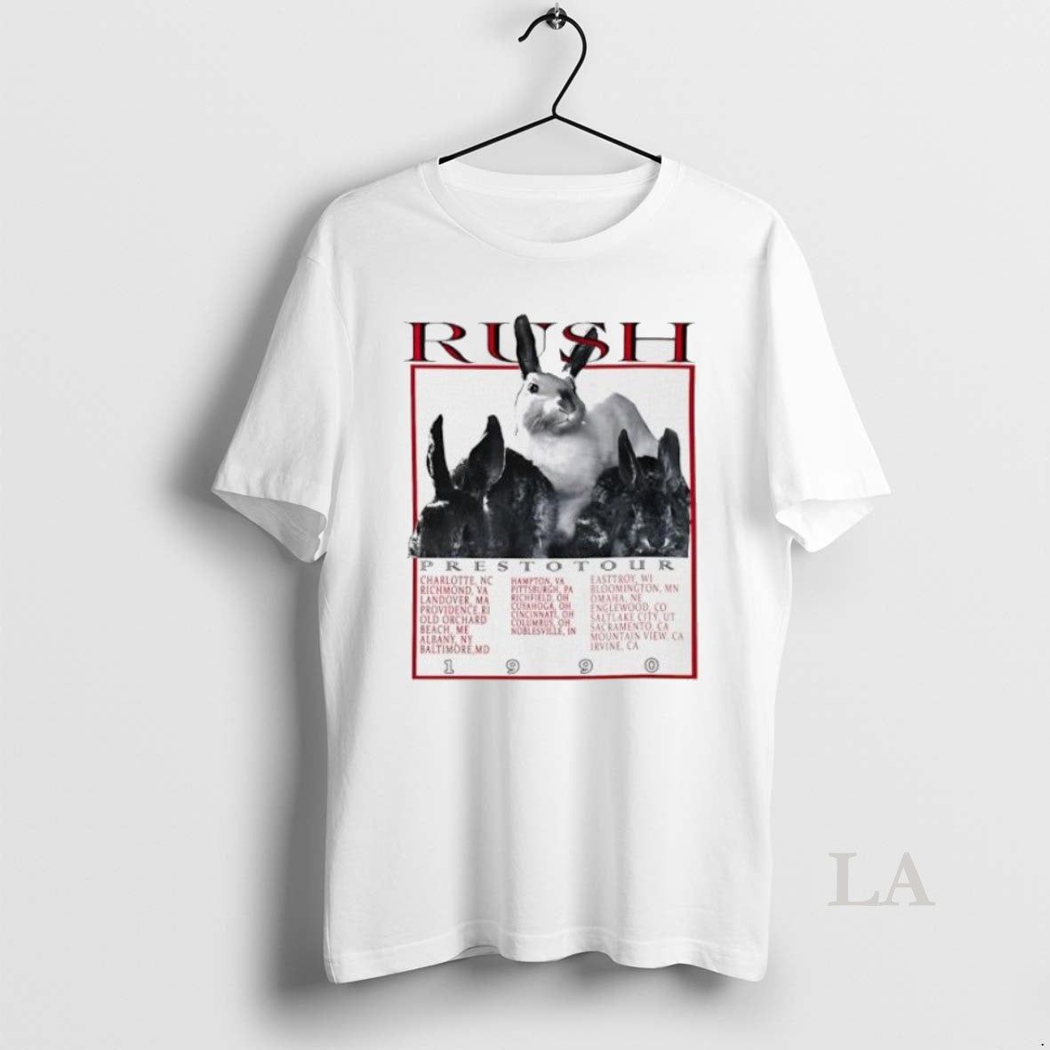 Original Rush Presto Tour 1990 Rabbit Womens