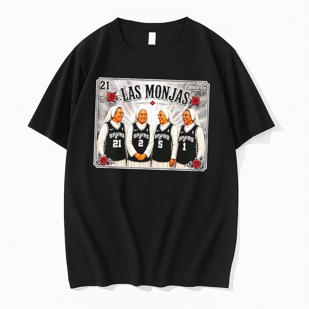 Original San Antonio Spurs Monk Las Monjas Go Spurs Go Graphic Tee Tshirts Jpg