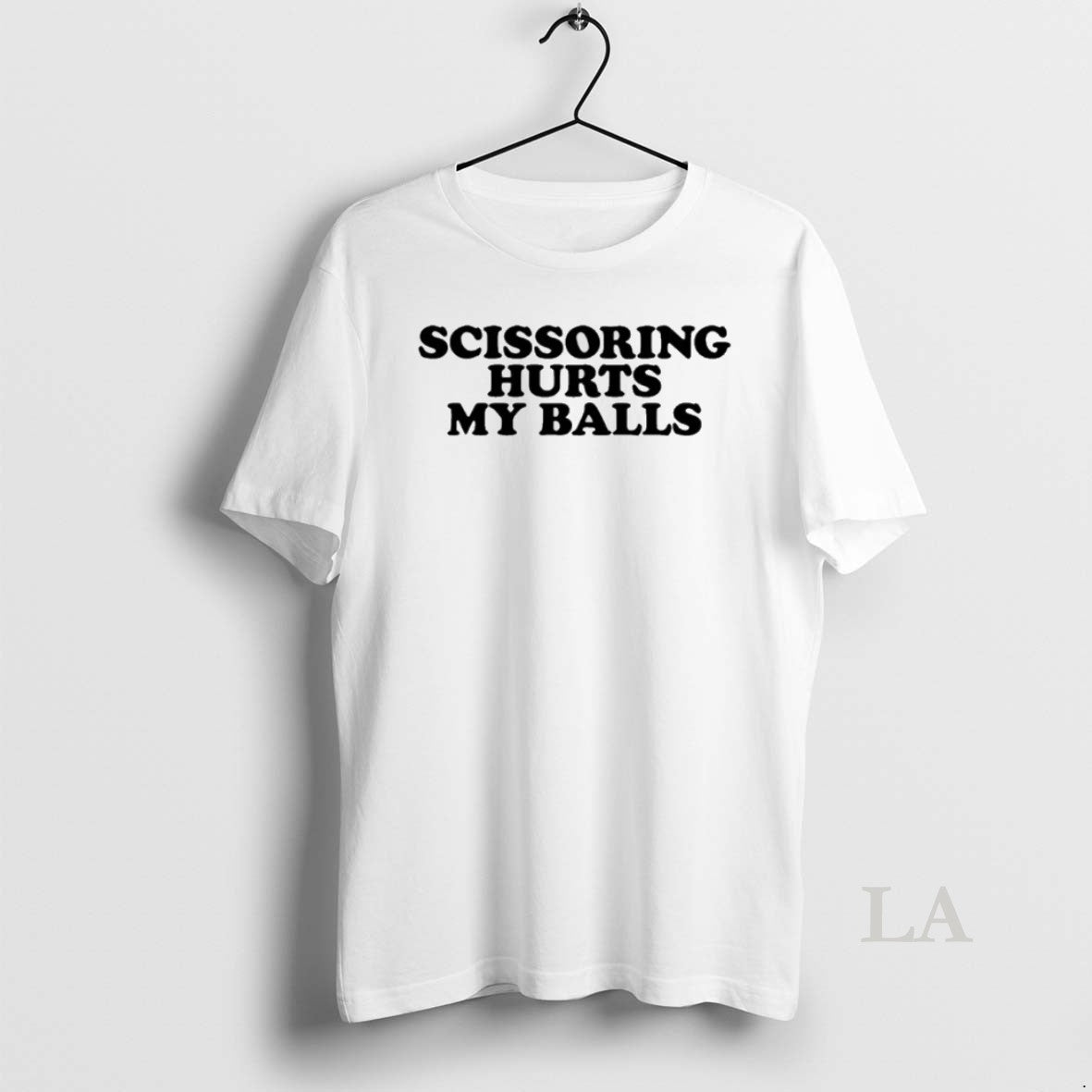 Original Scissoring Hurts My Balls Text